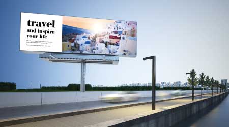 Outdoor sign printing image