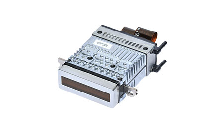 Inkjet Head "CF3/CF3R"
One-and-only industrial inkjet head having both 300 npi/row (doubled from our previous model) and ink recirculation through all channels.